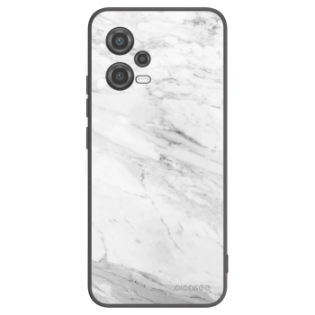 Picasee silikonski črni ovitek za Xiaomi Poco X5 - White marble