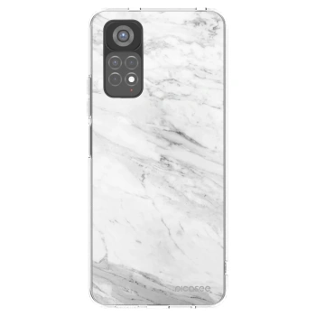 Picasee silikonski prozorni ovitek za Xiaomi Redmi Note 11S 5G - White marble
