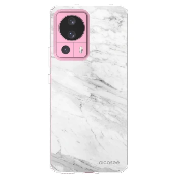 Picasee silikonski prozorni ovitek za Xiaomi 13 Lite - White marble