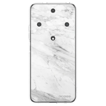Picasee silikonski prozorni ovitek za Honor Magic5 Lite 5G - White marble