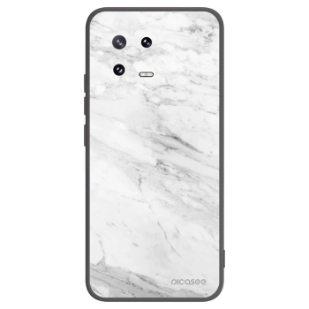 Picasee silikonski črni ovitek za Xiaomi 13 Pro - White marble