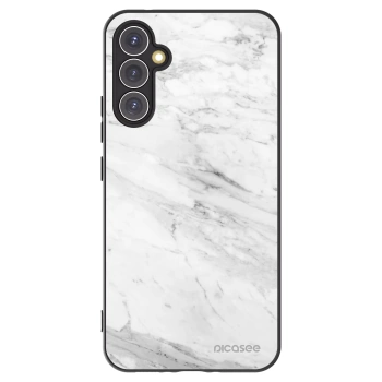 Picasee silikonski črni ovitek za Samsung Galaxy A34 5G A346B - White marble