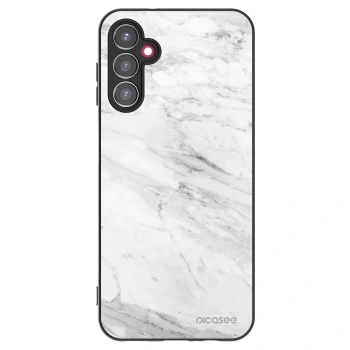 Picasee silikonski črni ovitek za Samsung Galaxy A14 4G A145R - White marble