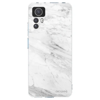 Picasee silikonski prozorni ovitek za Xiaomi Redmi Note 12S - White marble