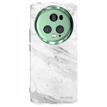 Picasee silikonski prozorni ovitek za Honor Magic5 Pro - White marble