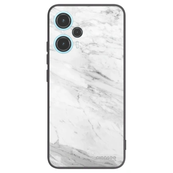 Picasee silikonski črni ovitek za Xiaomi Poco F5 - White marble