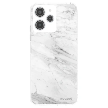 Picasee silikonski prozorni ovitek za Xiaomi Redmi 12 4G - White marble