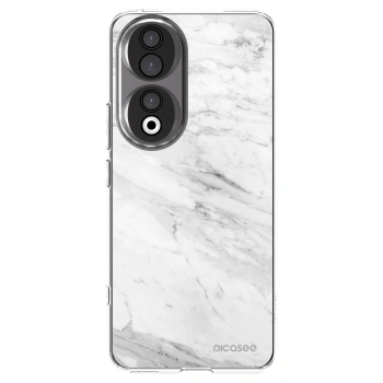 Picasee silikonski prozorni ovitek za Honor 90 5G - White marble
