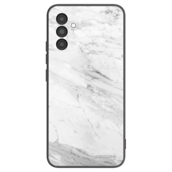 Picasee silikonski črni ovitek za Samsung Galaxy A04s A047F - White marble