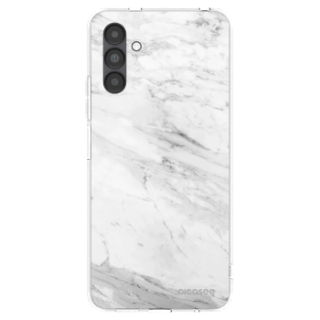 Picasee silikonski prozorni ovitek za Samsung Galaxy A04s A047F - White marble