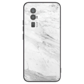Picasee silikonski črni ovitek za Xiaomi Poco F5 Pro 5G - White marble