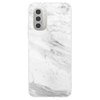 Picasee silikonski prozorni ovitek za Motorola Moto G51 - White marble