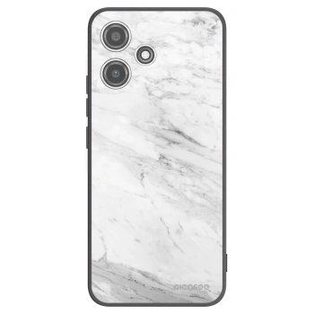 Picasee silikonski črni ovitek za Xiaomi Redmi 12 5G - White marble