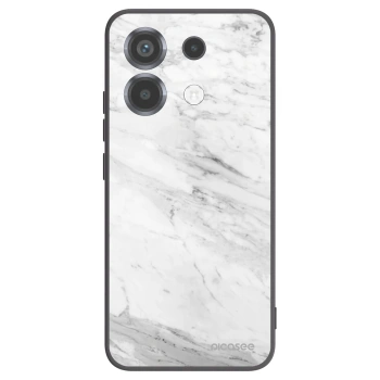 Picasee silikonski črni ovitek za Xiaomi Poco X6 - White marble