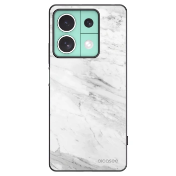 Picasee silikonski črni ovitek za Xiaomi Redmi Note 13 5G - White marble