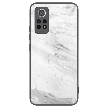 Picasee silikonski črni ovitek za Xiaomi Redmi Note 12 Pro 4G - White marble