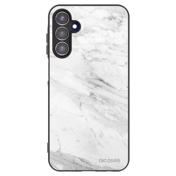 Picasee silikonski črni ovitek za Samsung Galaxy A15 A155F 4G - White marble