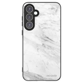 Picasee silikonski črni ovitek za Samsung Galaxy A55 5G A556B - White marble