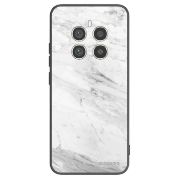 Picasee silikonski črni ovitek za Realme 12 Pro 5G - White marble
