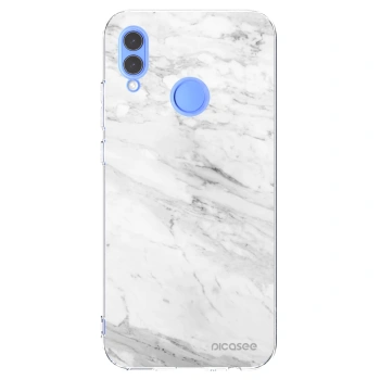 Picasee silikonski prozorni ovitek za Huawei P Smart 2019 - White marble