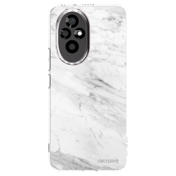 Picasee silikonski prozorni ovitek za Honor 200 5G - White marble