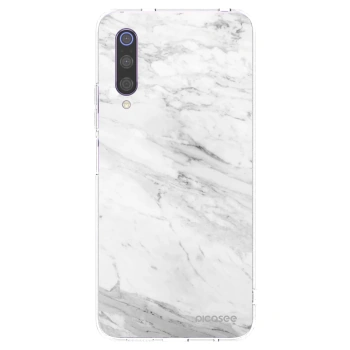 Picasee silikonski prozorni ovitek za Xiaomi Mi 9 - White marble