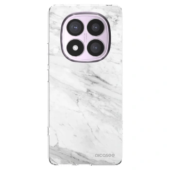 Picasee silikonski prozorni ovitek za Xiaomi Redmi Note 14 Pro 5G - White marble