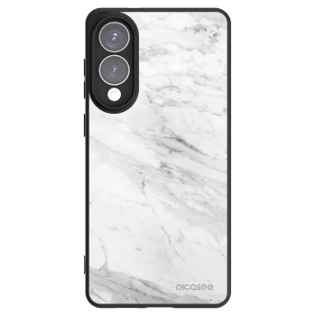Picasee silikonski črni ovitek za Samsung Galaxy S25 Edge 5G - White marble
