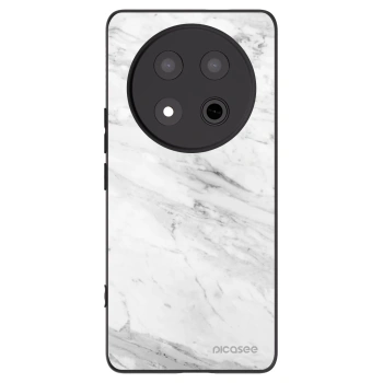 Picasee silikonski črni ovitek za Honor Magic7 Lite 5G - White marble