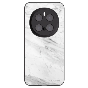 Picasee silikonski črni ovitek za Honor Magic7 Pro 5G - White marble