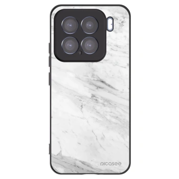 Picasee silikonski črni ovitek za Xiaomi 15 - White marble