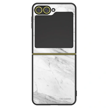 Ovitek za Samsung Galaxy Z Flip6 5G - White marble