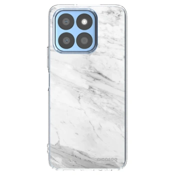 Picasee silikonski prozorni ovitek za Honor X8c - White marble