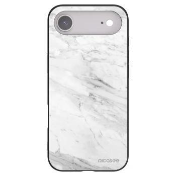 Picasee silikonski črni ovitek za Apple iPhone Air - White marble