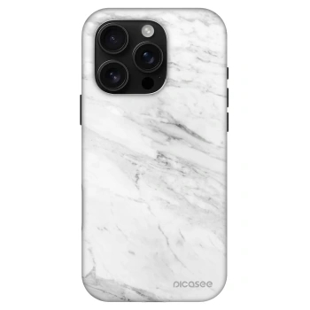 Picasee Fashion Case MagSafe za Apple iPhone 16 Pro - White marble