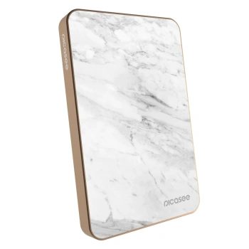 Prenosna baterija z MagSafe 5 000 mAh Zlati - White marble
