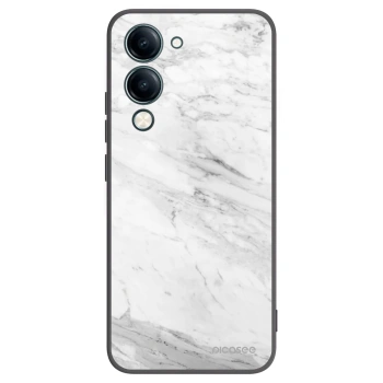 Picasee silikonski črni ovitek za Vivo Y29s 5G - White marble