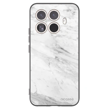 Picasee silikonski črni ovitek za Xiaomi 15T Pro - White marble