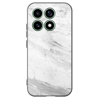 Picasee silikonski črni ovitek za Xiaomi 17 - White marble