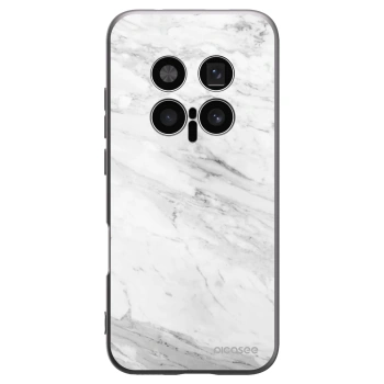 Picasee silikonski črni ovitek za Honor Magic8 Pro 5G - White marble