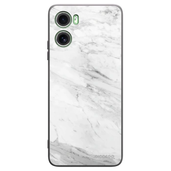 Picasee silikonski črni ovitek za Motorola Moto G06 - White marble