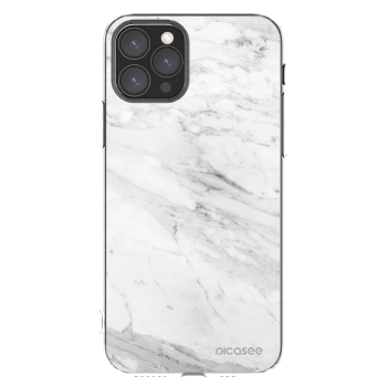 Picasee silikonski prozorni ovitek za Apple iPhone 11 Pro - White marble