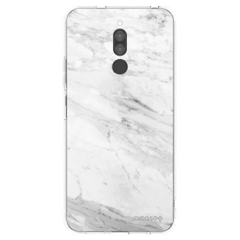 Picasee silikonski prozorni ovitek za Xiaomi Redmi 8 - White marble