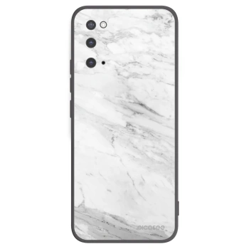 Picasee silikonski črni ovitek za Samsung Galaxy S20 G980F - White marble