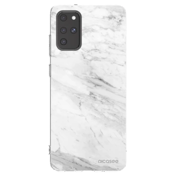 Picasee silikonski prozorni ovitek za Samsung Galaxy S20+ G985F - White marble
