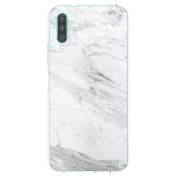 Picasee silikonski prozorni ovitek za Samsung Galaxy A30s A307F - White marble