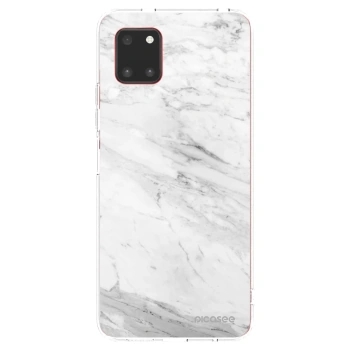 Picasee silikonski prozorni ovitek za Samsung Galaxy Note 10 Lite N770F - White marble