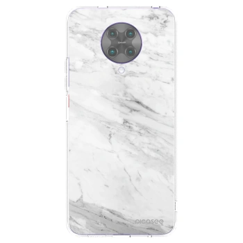 Picasee silikonski prozorni ovitek za Xiaomi Poco F2 Pro - White marble