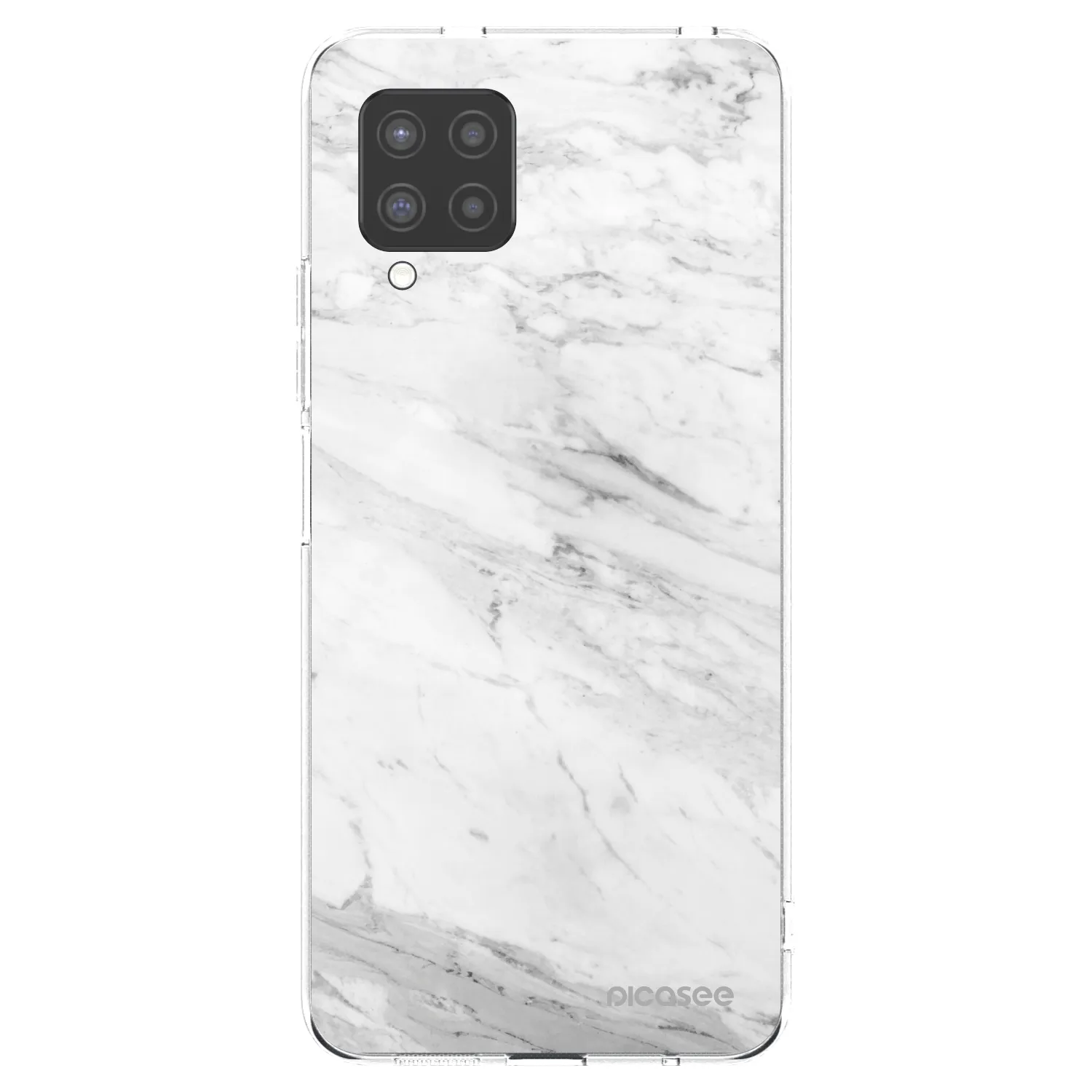 Picasee silikonski prozorni ovitek za Samsung Galaxy A42 A426B - White marble