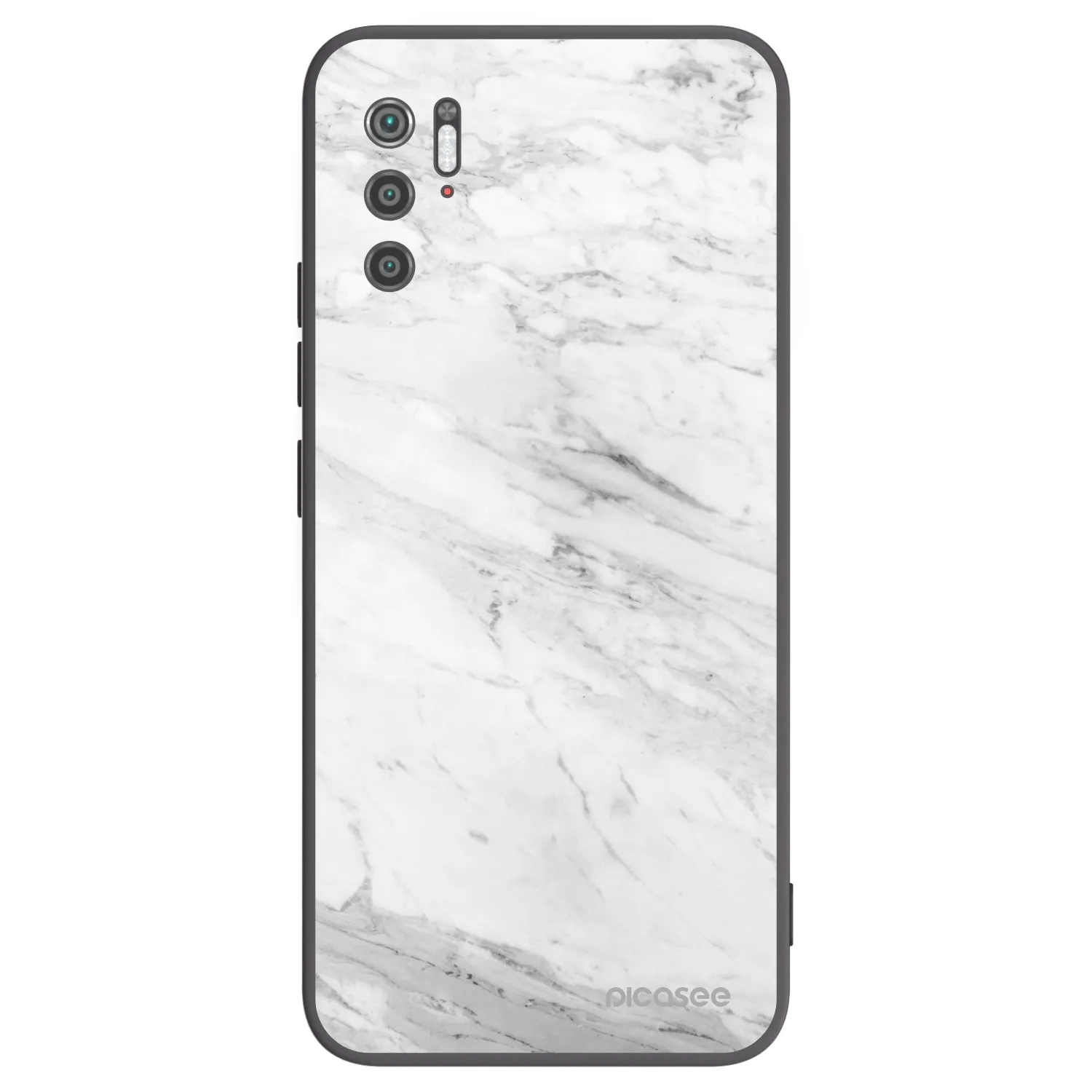 Picasee silikonski črni ovitek za Xiaomi Poco M3 Pro 5G - White marble
